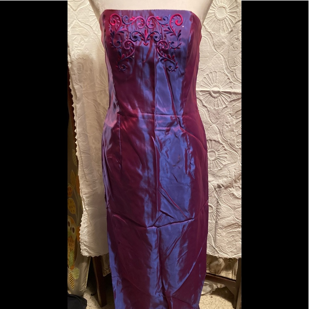 Jessica McClintock 2000s iridescent long dress